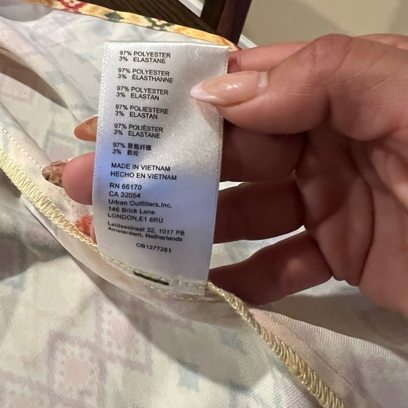 Urban Outfitters Yellow and Pink Midi Dress - Picture 7 of 7